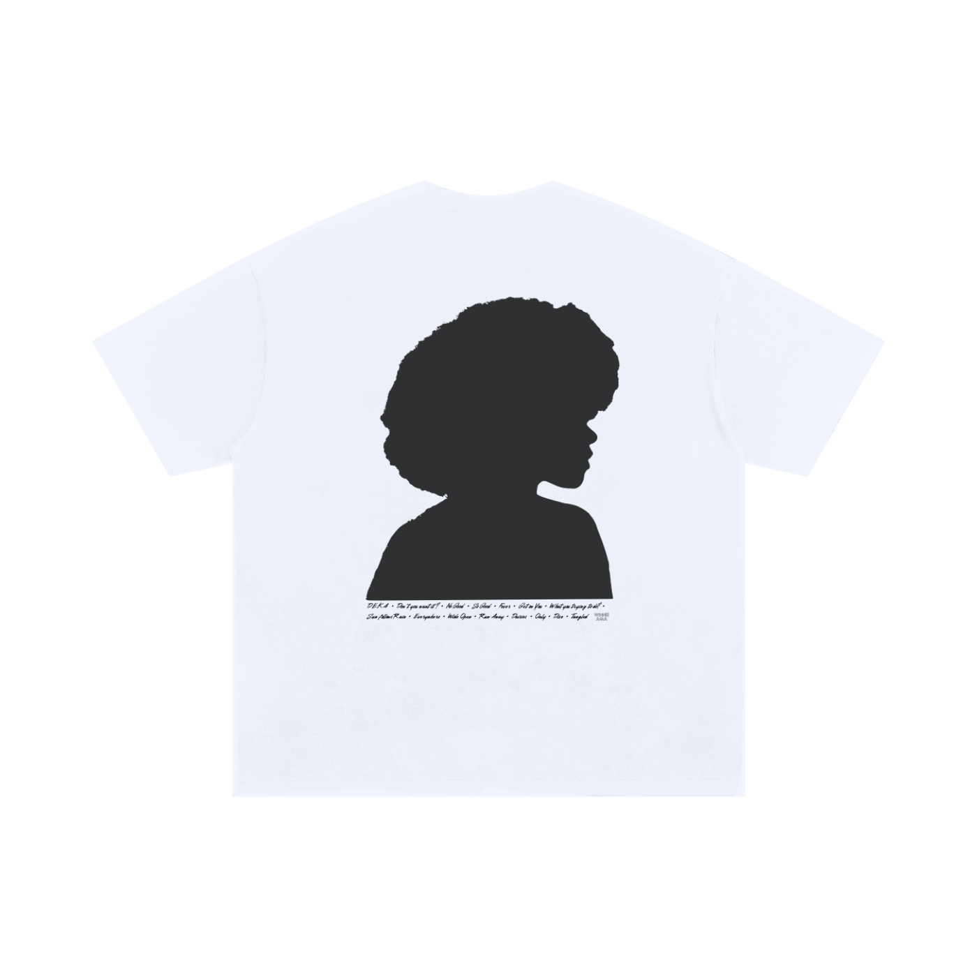 Winnie Ama Unisex White Oversized Cotton T-Shirt (Opaque Design)
