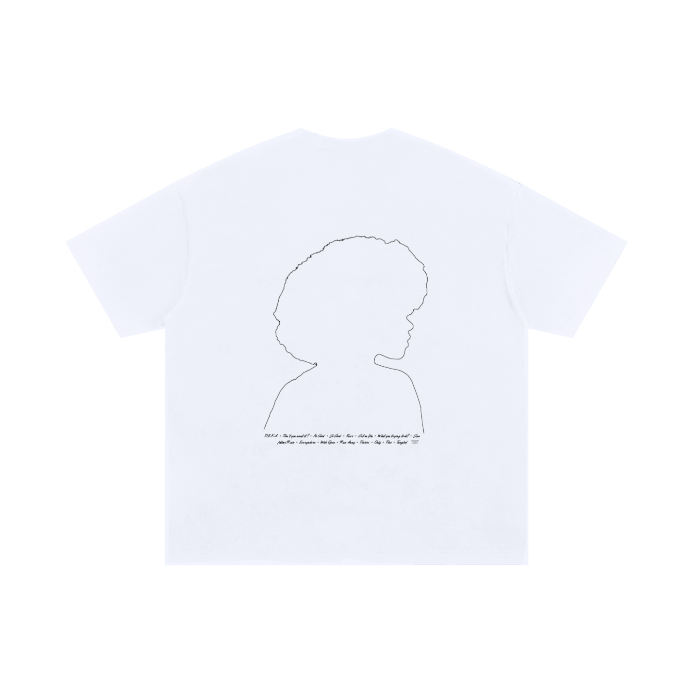 Winnie Ama Unisex Oversized White Cotton T-Shirt