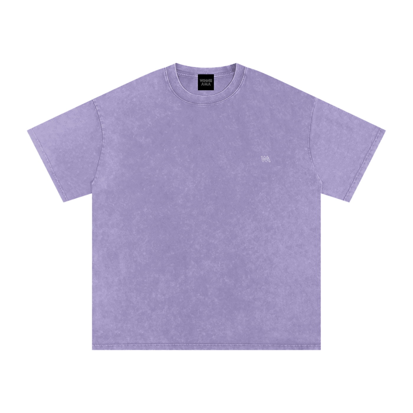 Winnie Ama - Back Design - Snow Washed Oversized Cotton T-Shirt