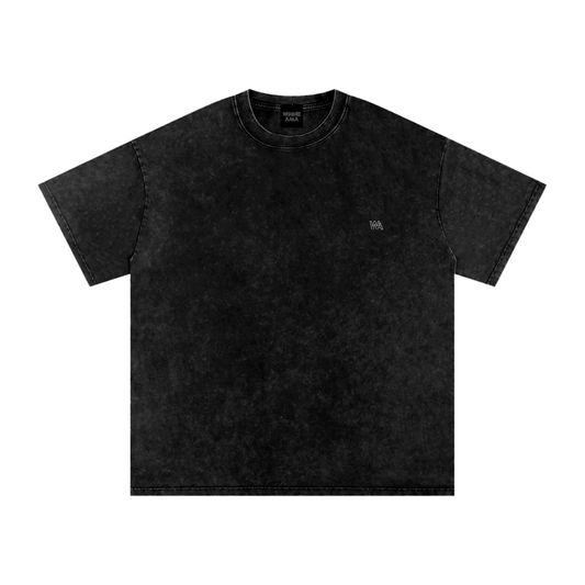 Winnie Ama - Back Design - Snow Washed Oversized Cotton T-Shirt