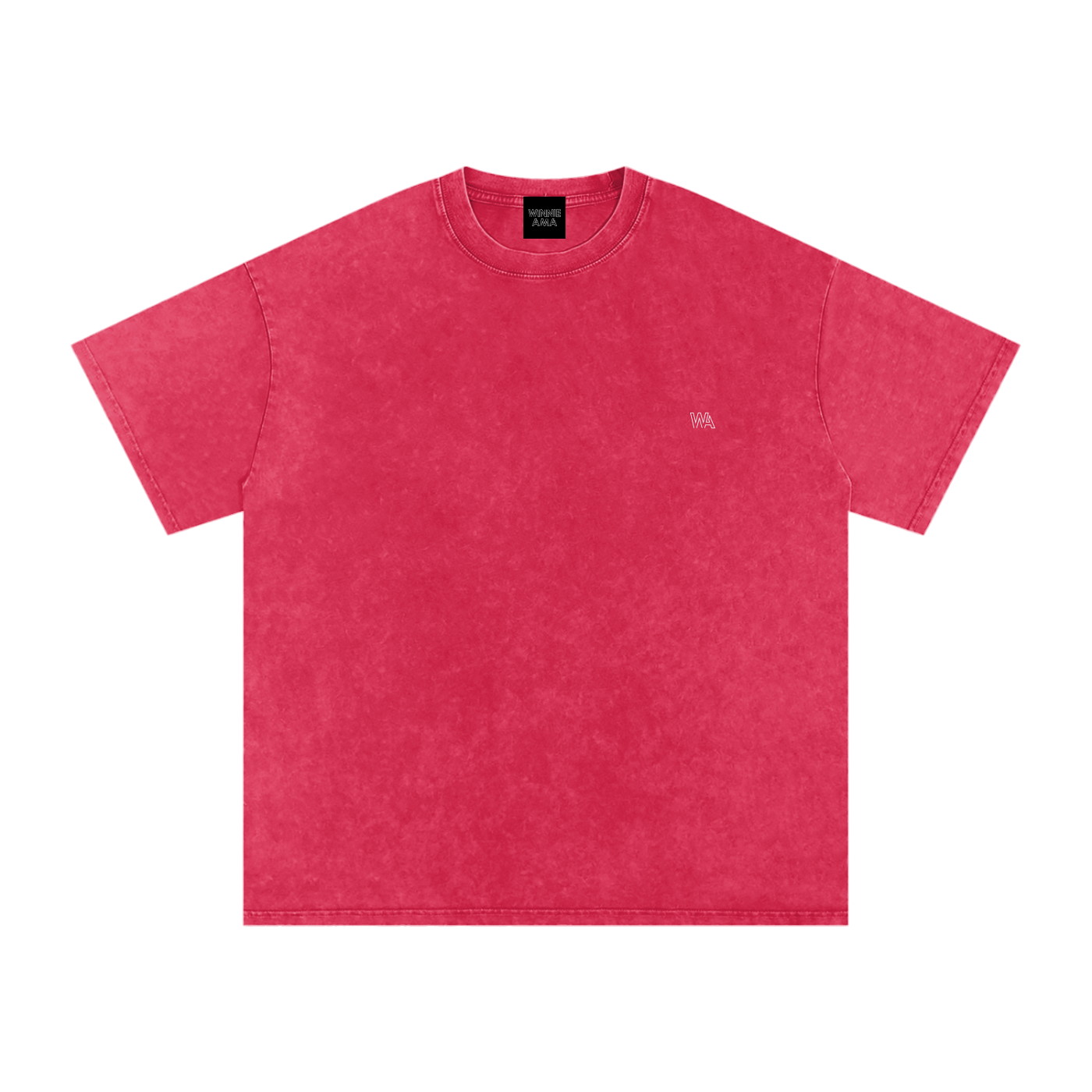 Winnie Ama - Back Design - Snow Washed Oversized Cotton T-Shirt