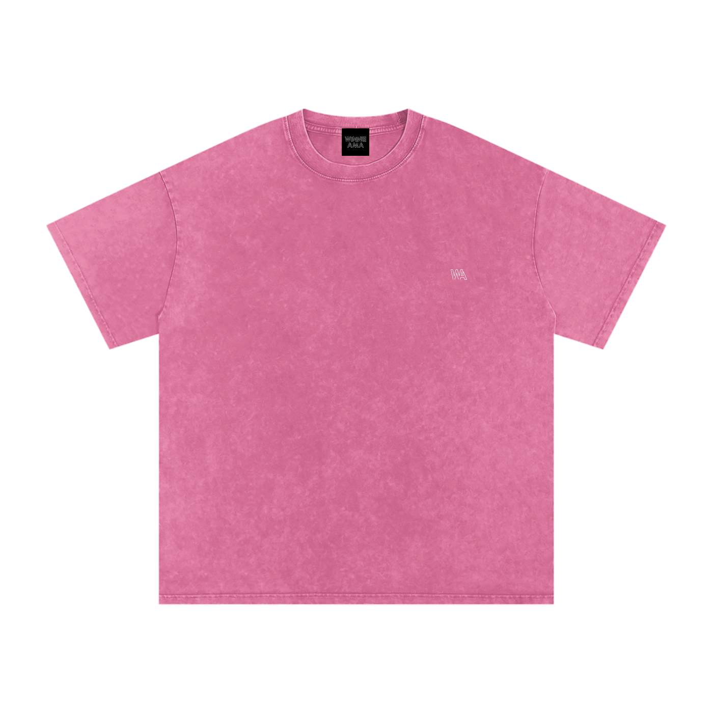 Winnie Ama - Back Design - Snow Washed Oversized Cotton T-Shirt